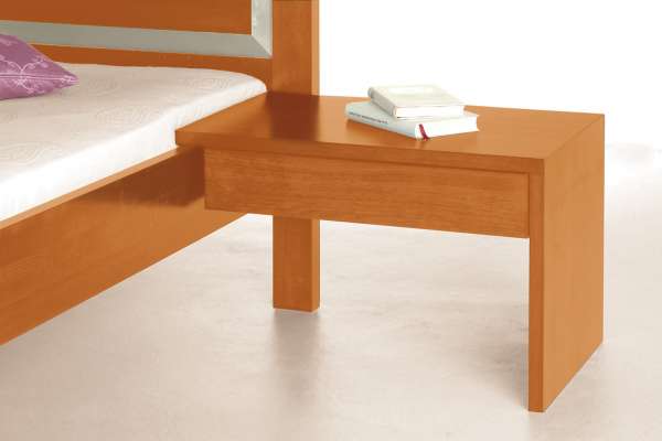 Bettkonsole zum Einhängen am Bett aus Massivholz