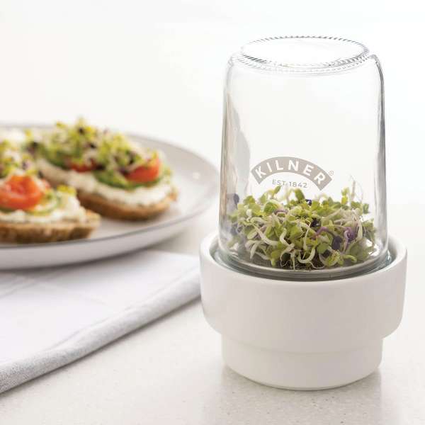 Kilner Sprossen-Set: Sprossenglas für Zucht und Lagerung