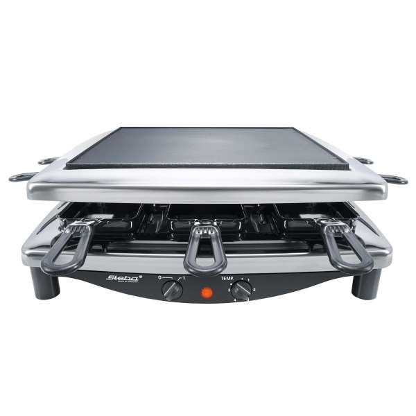 Steba RC 3 plus Chrom: Raclettegrill und Natursteingrill Steba RC 3 plus Chrom: Raclettegrill und Natursteingrill