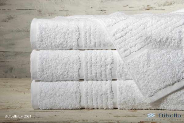 Frottier Badetuch 100x150 cm weiß aus Fair Trade Bio Baumwolle