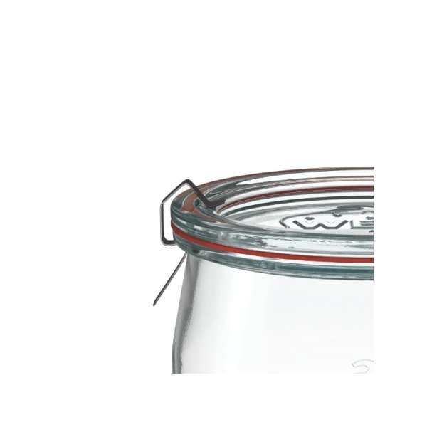WECK Tulpenglas 580 ml mit Glasdeckel – 6 Stück