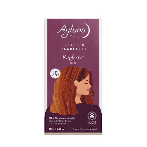 Kupferblond Haarfarbe (Ayluna) - Rot Kupfer - Bio zertifiziert Kupferblond Haarfarbe (Ayluna) - Rot Kupfer - Bio zertifiziert