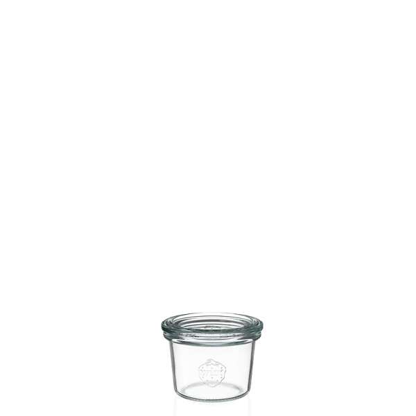 Weck Mini Sturzglas 65ml / 140ml mit Glasdeckel - 12 Stück Weck Mini Sturzglas 65ml / 140ml mit Glasdeckel - 12 Stück