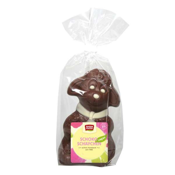 Veganes Osterlamm aus feiner, brauner Bio Schokolade Veganes Osterlamm aus feiner, brauner Bio Schokolade