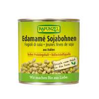 Rapunzel Bio Edamamé Bohnen: Grüne Sojabohnen in der 200g Dose Rapunzel Bio Edamamé Bohnen: Grüne Sojabohnen in der 200g Dose