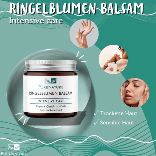 PureNature Calendula Pflegecreme - Ringelblumen Balsam
