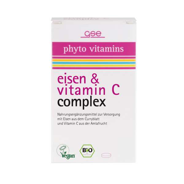 Eisen + Vitamin C Complex - Phyto Vitamins aus Curryblatt & Amla Eisen + Vitamin C Complex - Phyto Vitamins aus Curryblatt & Amla
