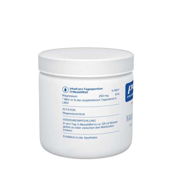Pure Encapsulations Magnesiumcitrat-Pulver ohne Zusatzstoffe