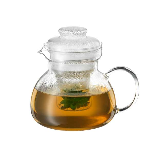 Teekanne Marta mit praktischem Jenaer Glas Teesieb