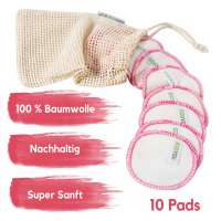 Reinigungspads Gesicht - waschbare Alternative für Wattepads Reinigungspads Gesicht - waschbare Alternative für Wattepads