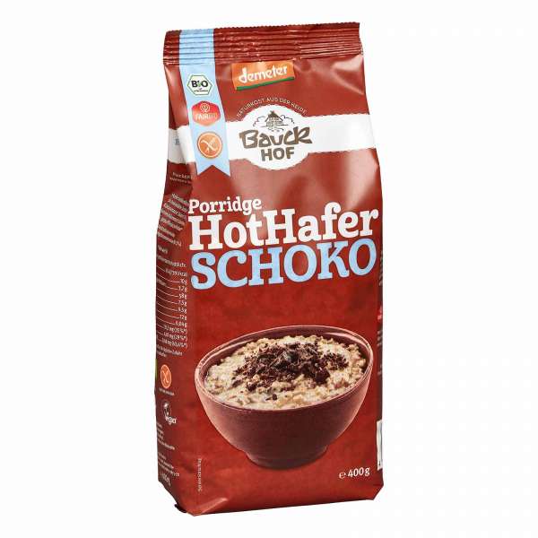 Bauckhof Hot Hafer Schoko - Demeter Haferbrei glutenfrei Bauckhof Hot Hafer Schoko - Demeter Haferbrei glutenfrei