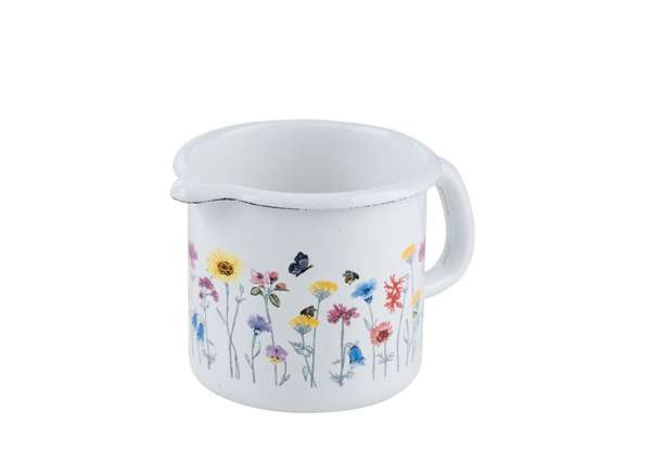 RIESS Schnabeltopf Flora aus Emaille – Ø 10 und 12 cm RIESS Schnabeltopf Flora aus Emaille – Ø 10 und 12 cm