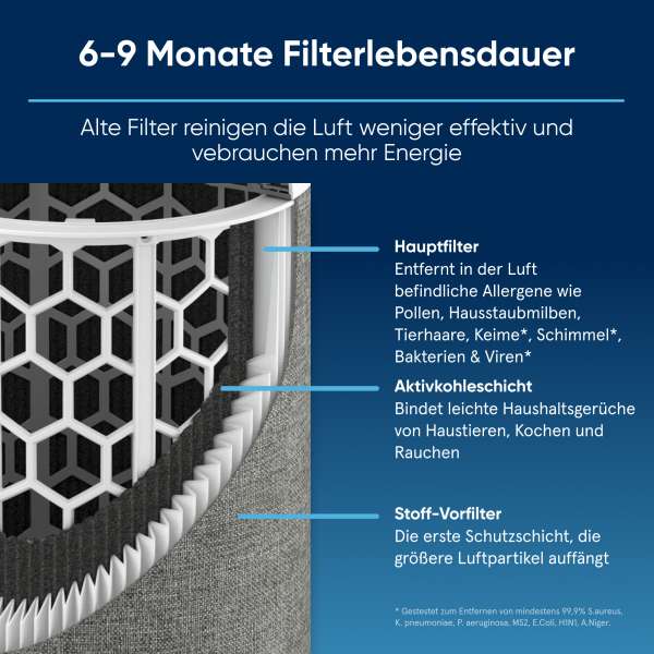 Blueair Blue Pure 3450i Max Luftreiniger mit HEPASilent und App-Steuerung