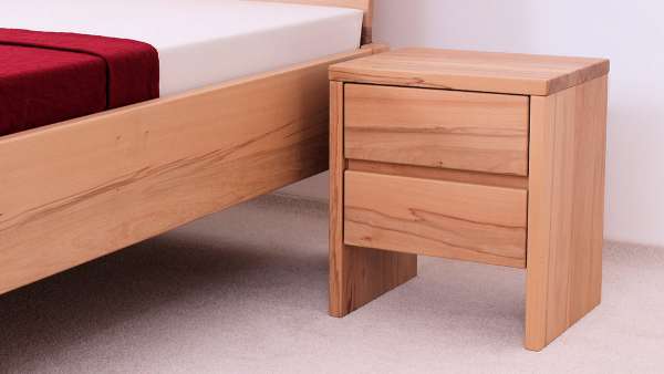 Nachttisch aus Holz mit 2 Schubladen Nachttisch aus Holz mit 2 Schubladen