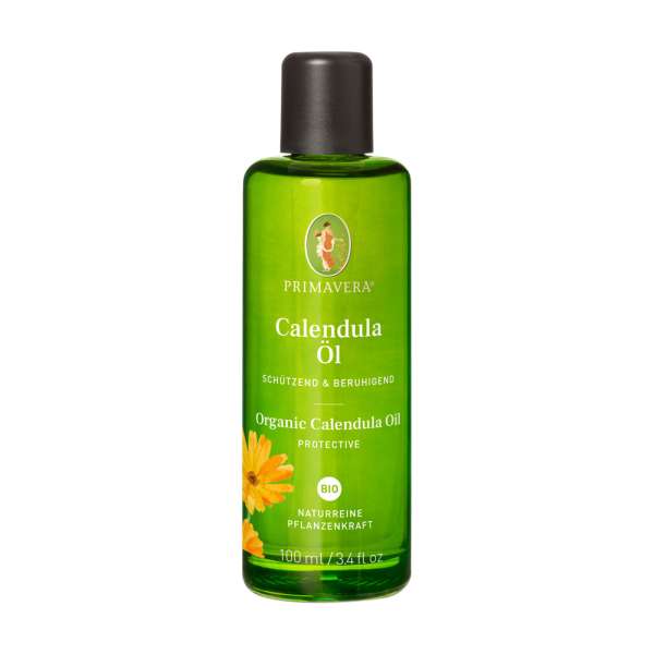 Hautberuhigendes Bio Calendula Pflegeöl bei gereizter Haut Hautberuhigendes Bio Calendula Pflegeöl bei gereizter Haut