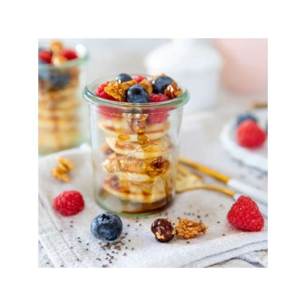 Weck Mini Sturzglas 80 ml / 160 ml mit Glasdeckel - 12 Stück