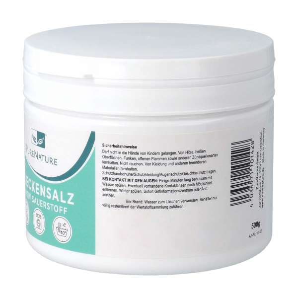 PureNature Fleckensalz - Fleckenmittel ohne Duftstoffe