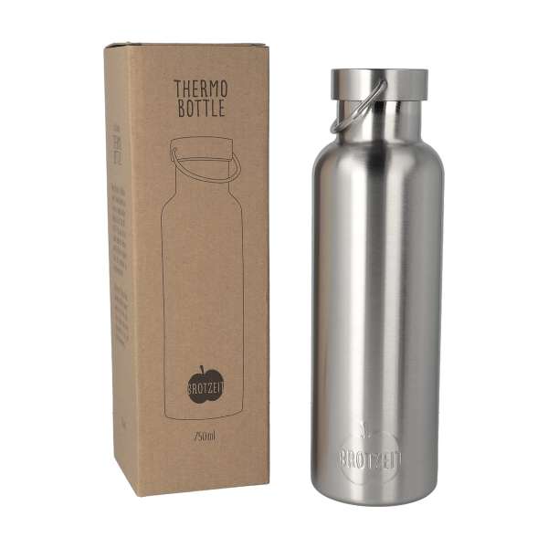 Brotzeit Edelstahl Thermosflasche: 100% plastikfrei & auslaufsicher Brotzeit Edelstahl Thermosflasche: 100% plastikfrei & auslaufsicher