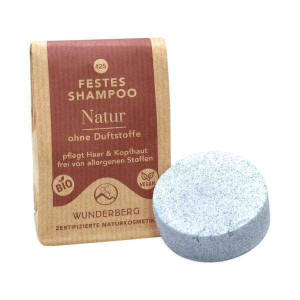 Wunderberg festes Shampoo aus natürlichen Rohstoffen Wunderberg festes Shampoo aus natürlichen Rohstoffen