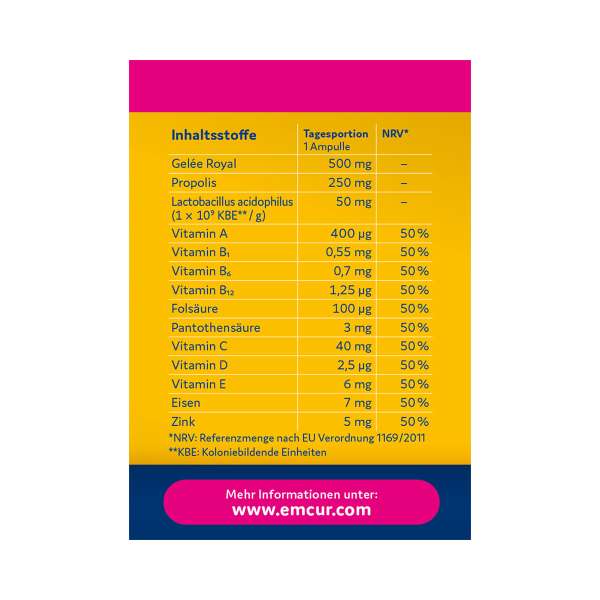 Emcur® Gelée Royal 500 mg Erdbeere