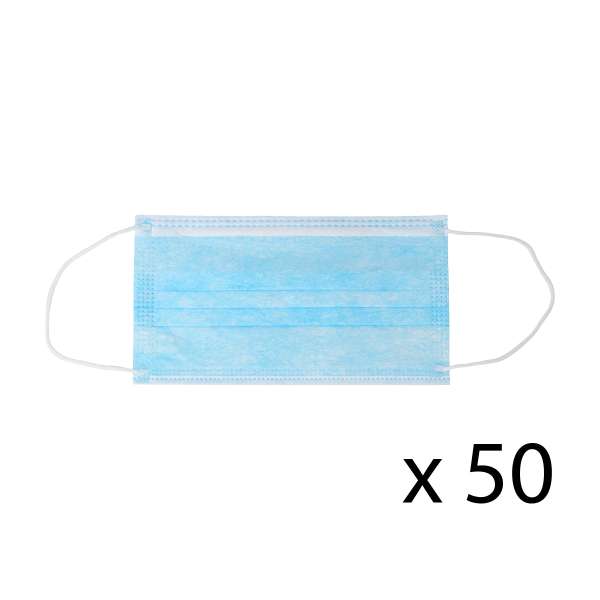 Gesichtsmaske Mundschutz mit Gummibändern gegen Viren, 50 Stück Gesichtsmaske Mundschutz mit Gummibändern gegen Viren, 50 Stück