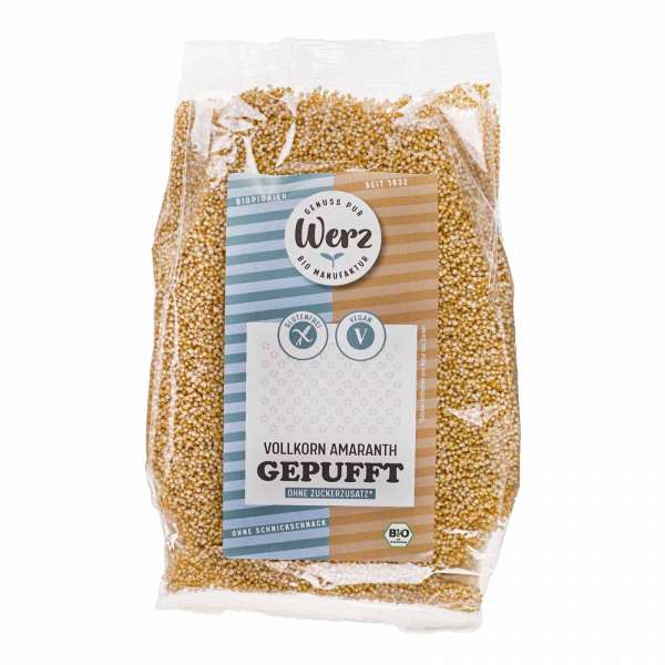 Amaranth gepufft fürs tägliche Frühstück, ohne Zuckerzusatz Amaranth gepufft fürs tägliche Frühstück, ohne Zuckerzusatz