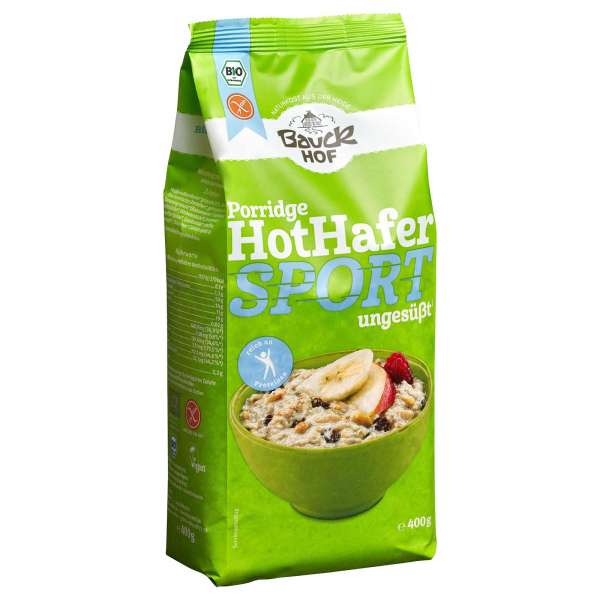 Bauckhof Hot Hafer Müsli Sport glutenfrei, ungesüßt & proteinreich Bauckhof Hot Hafer Müsli Sport glutenfrei, ungesüßt & proteinreich