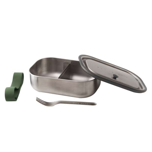 Black + Blum Lunchbox ohne Plastik - auslaufsicher mit Gabel