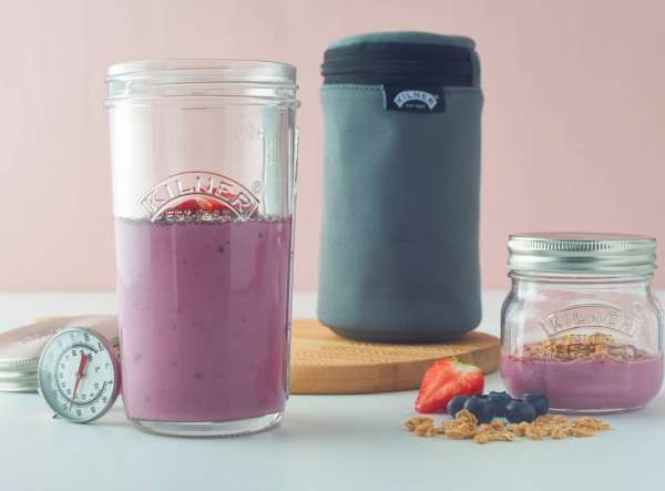 Joghurtbereiter ohne Strom von Kilner - Glas Set - Ohne Plastik