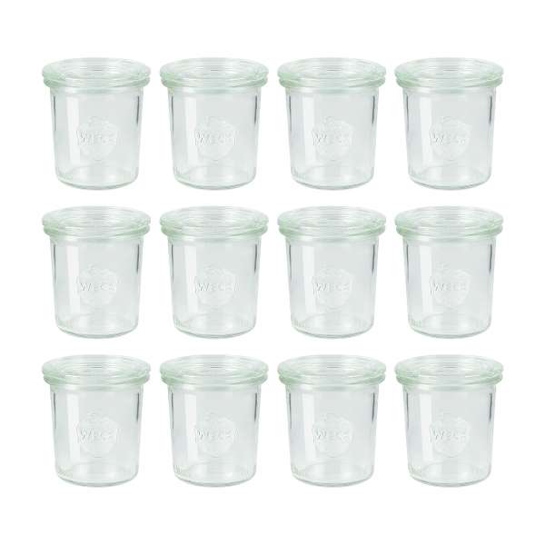 Weckgläser 160 ml: 12er Pack Mini Einmachgläser mit Deckel Weckgläser 160 ml: 12er Pack Mini Einmachgläser mit Deckel