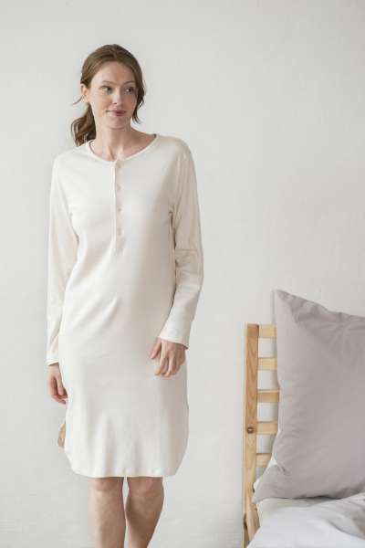 Living Crafts Damen Nachthemd , Bio Baumwolle