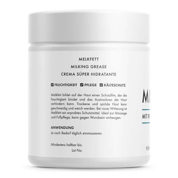 PureNature Melkfett ohne Mineralöl & Parfüm, mit Vitamin E