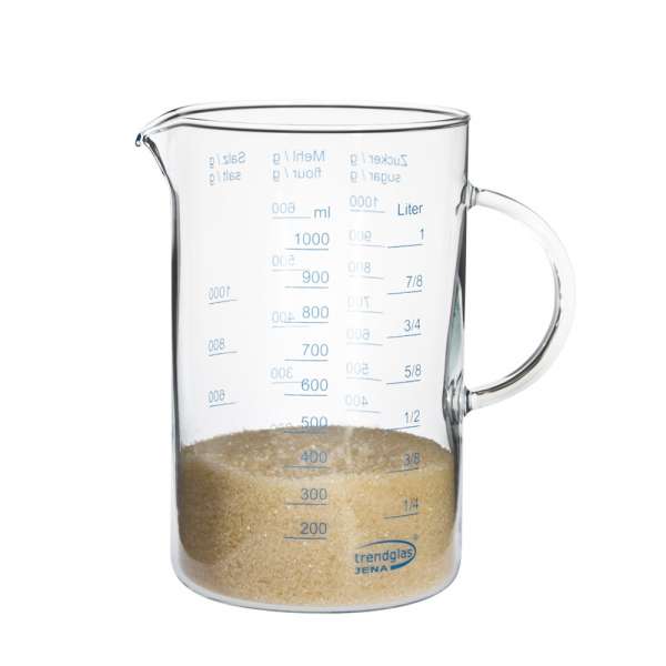 Messbecher aus Glas hitzebeständig 1000 ml - Trendglas Messbecher aus Glas hitzebeständig 1000 ml - Trendglas