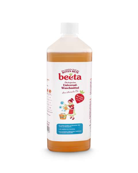 Beeta Waschmittel biologisch abbaubar - ohne Weichspüler Beeta Waschmittel biologisch abbaubar - ohne Weichspüler