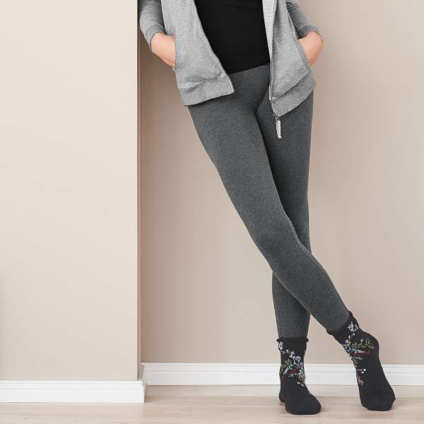 Living Crafts Damen Leggings Hella aus warmer Bio-Baumwolle
