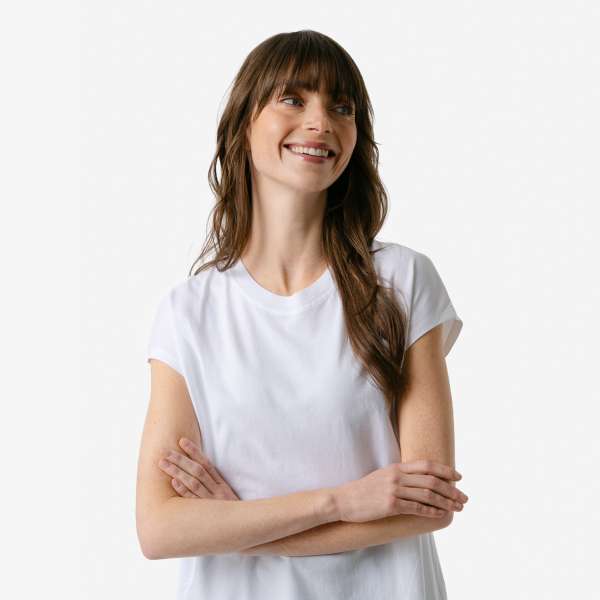Living Crafts Damen T-Shirt Tida aus Bio-Baumwolle