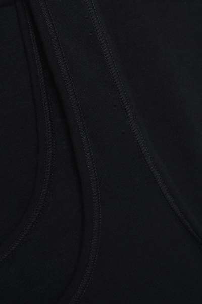 Comazo Feinripp Unterhemd Damen - 2er Pack in schwarz