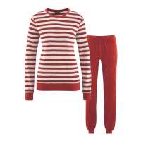 Living Crafts Frottee-Schlafanzug Damen mit Bündchen aus Baumwolle Living Crafts Frottee-Schlafanzug Damen mit Bündchen aus Baumwolle
