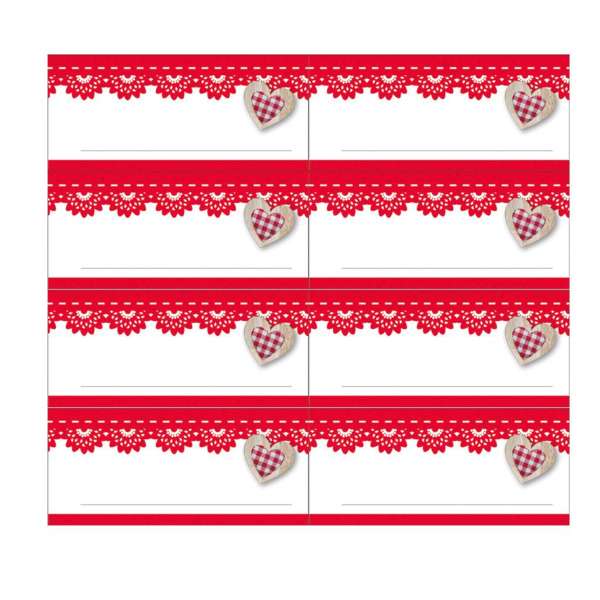 Deko-Glas-Etiketten 24 Stück: Aufkleber für Selbstgemachtes