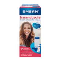 Emsan Nasendusche-Set mit 10 Beuteln Nasenspülsalz Emsan Nasendusche-Set mit 10 Beuteln Nasenspülsalz