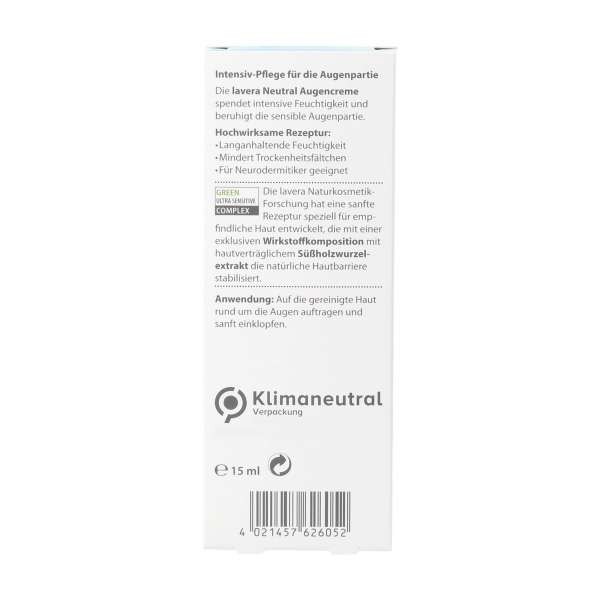 Lavera Augencreme mit Hyaluron - Augencreme ohne Duftstoffe