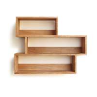 Side by side Teeregal aus massiver, geölter Eiche Side by side Teeregal aus massiver, geölter Eiche