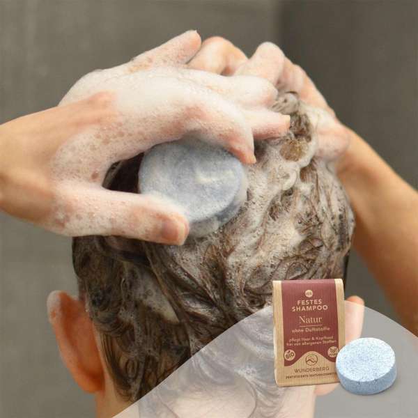 Wunderberg festes Shampoo aus natürlichen Rohstoffen