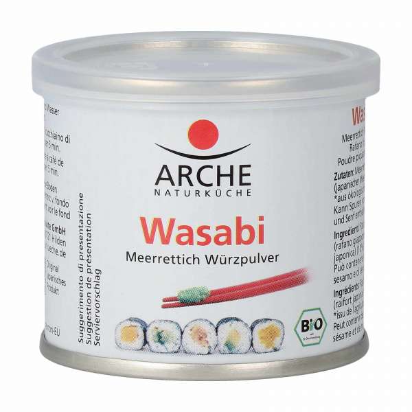 Wasabi Pulver kaufen, anrühren und zu Sushi genießen Wasabi Pulver kaufen, anrühren und zu Sushi genießen