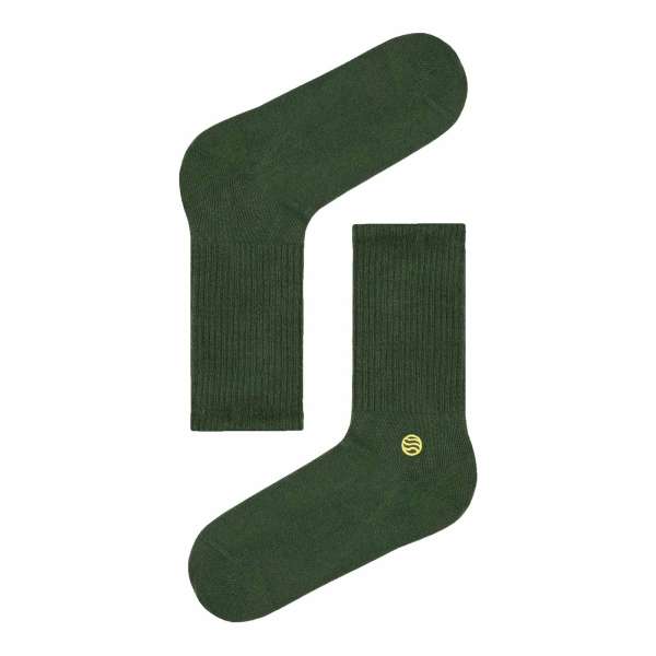 Natural Vibes Basic Green: dunkelgrüne Socken in Bio-Qualität Natural Vibes Basic Green: dunkelgrüne Socken in Bio-Qualität
