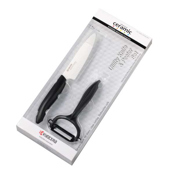 Kyocera Keramikmesser FK-110-WH & Keramikschäler- Sparset Kyocera Keramikmesser FK-110-WH & Keramikschäler- Sparset
