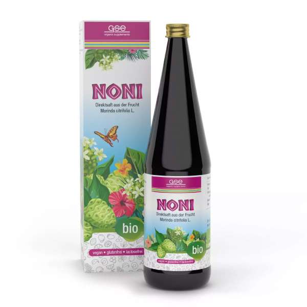 Bio Noni Saft aus der Frucht Morinda citrifolia L Bio Noni Saft aus der Frucht Morinda citrifolia L