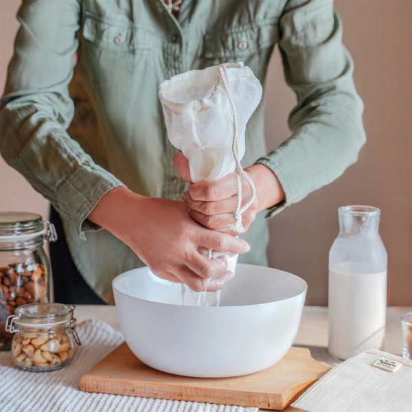EcoYou Nussmilchbeutel - zum Nuss- & Mandelmilch selbst herstellen
