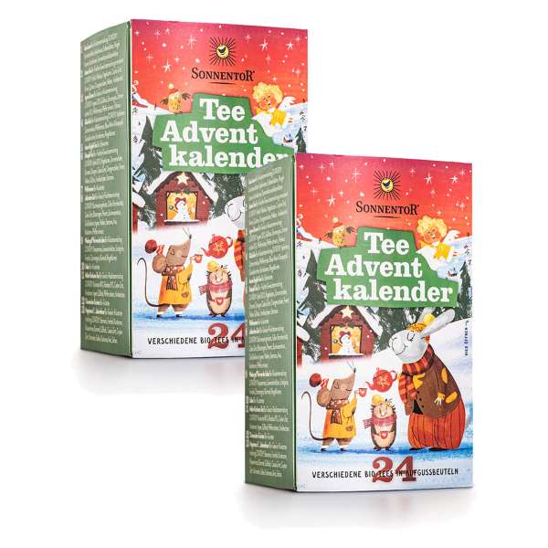 Tee Adventskalender Bio Sparpack 2 x 24 Beutel Tee Adventskalender Bio Sparpack 2 x 24 Beutel