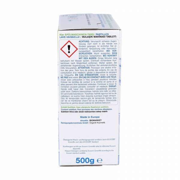 Öko Spülmaschinen Tabs biologisch abbaubar & ohne Duftstoffe